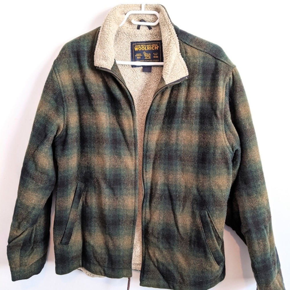 Vintage Woolrich Sherpa lined plaid jacket